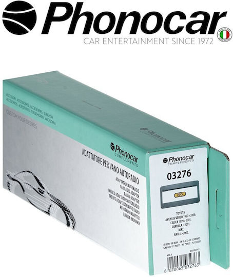 Phonocar Πρόσοψη 1 Din για Toyota Avensis Verso-Celica-Corolla-Rav4 Μαύρο