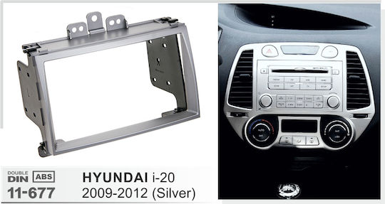 Πρόσοψη 2 Din για Hyundai i20 2008-2012