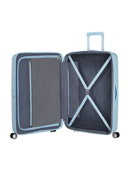 American Tourister Soundbox Μεγάλη Pastel Blue American Tourister Soundbox Μεγάλη Pastel Blue