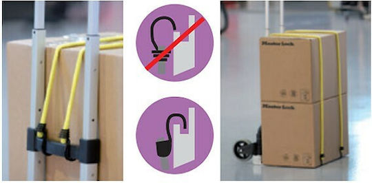 Master Lock Χταπόδι Αποσκευών Αυτοκινήτου 80cm Κόκκινο 2τμχ
