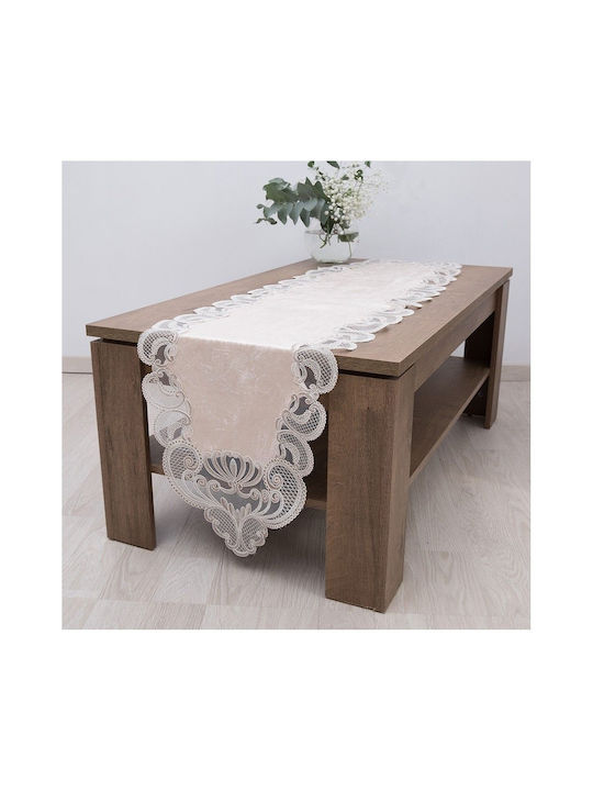 Dimeco Καρέ Τραπεζομάντηλο 2138 Beige 100x100εκ.