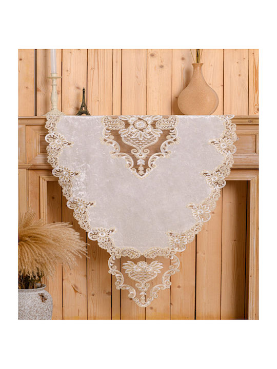 Liolios Home Runner Din Mătase Velvet embroidery 40x160cm