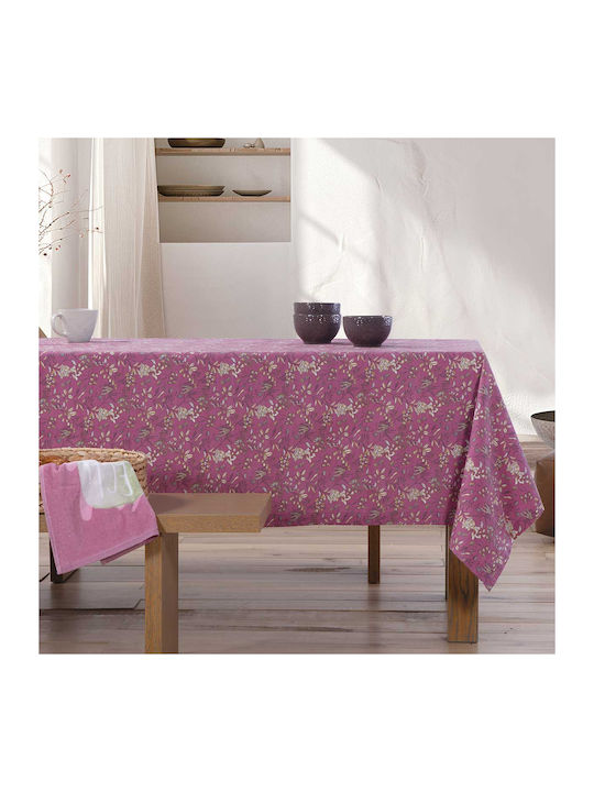 Nef-Nef Homeware Tischtuch Fleckabweisend Odete Mauve 140x240cm