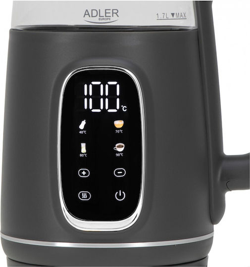 Adler Fierbător 1.7lt 1850W Gri