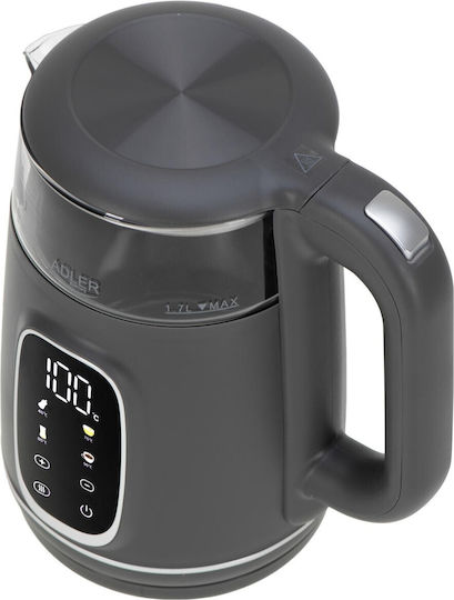 Adler Fierbător 1.7lt 1850W Gri