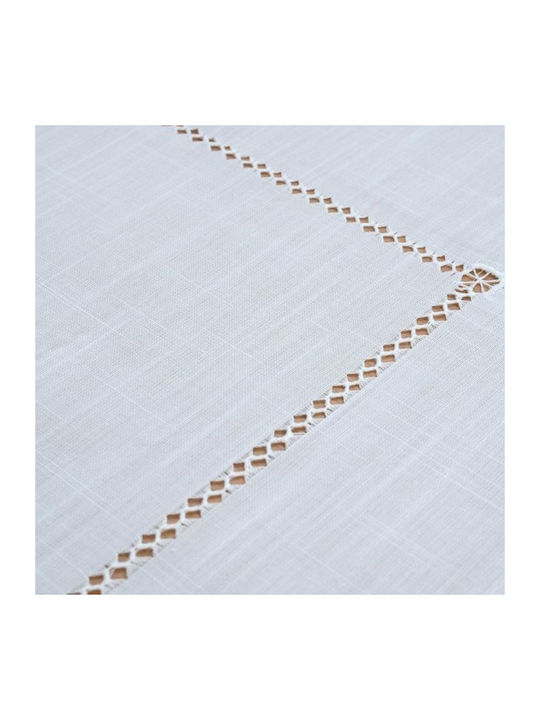 Dimeco Tablecloth with Embroidery Set 13pcs 4002 Ecru 165x260cm