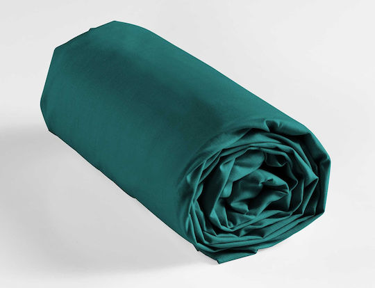 Douceur d'Intérieur Lina Σεντόνι Μονό με Λάστιχο 90x190εκ. Emerald Green