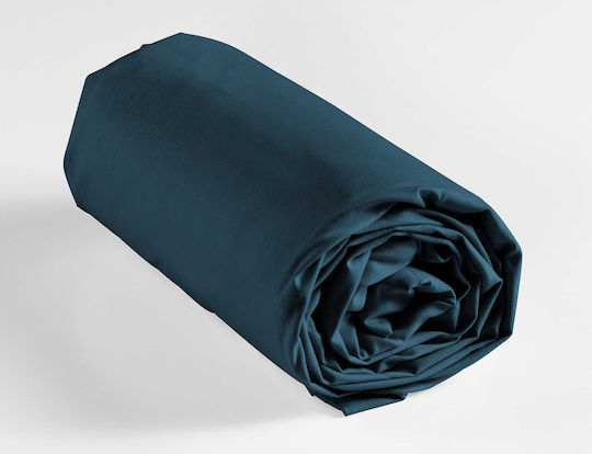Douceur d'Intérieur Σεντόνι Μονό με Λάστιχο 90x190εκ. Blue