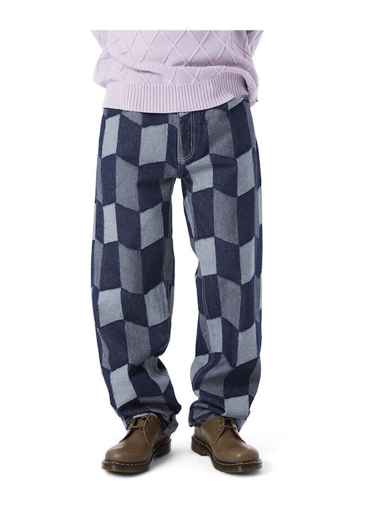 Patchwork Denim Ανδρικό Παντελόνι Τζιν Μπλε