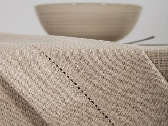 Nef-Nef Homeware Τραπεζομάντηλο Βαμβακερό Steady L.grey 150x300εκ.