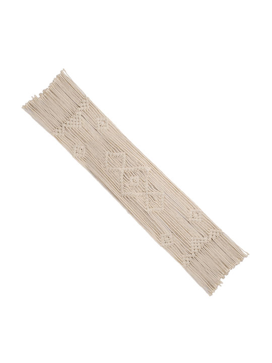 GloboStar Runner Knitted Beige 23x130cm