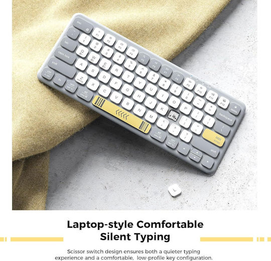 iClever BK50 Kabellos Bluetooth Nur Tastatur Englisch US