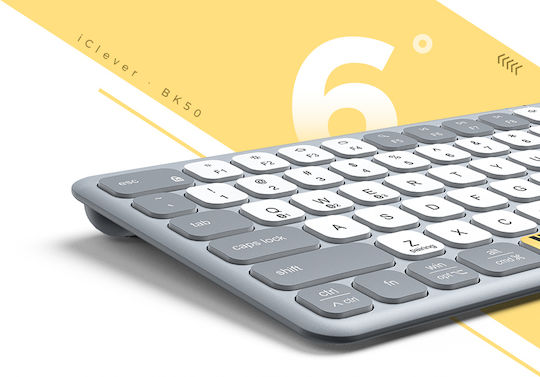 iClever BK50 Kabellos Bluetooth Nur Tastatur Englisch US