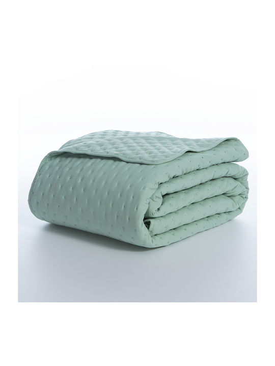 Nef-Nef Homeware Valia Coverlet Semi-double Microfiber Green 180x240cm
