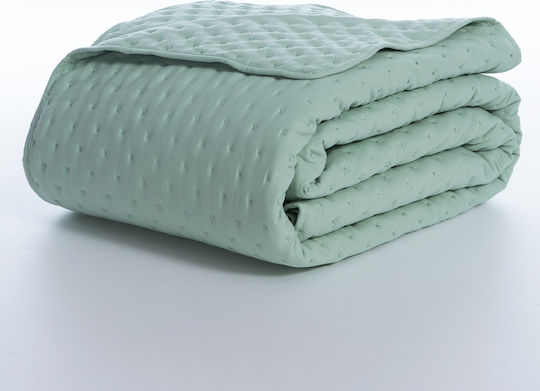 Nef-Nef Homeware Valia Κουβερλί Ημίδιπλο Microfiber Green 180x240cm