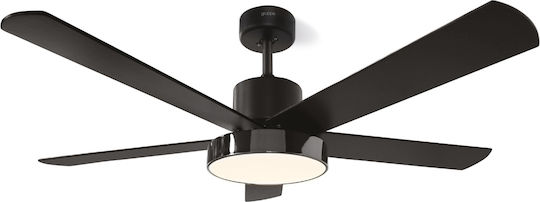 Gruppe 48-12115DC Ventilator De Tavan 122cm Cu Lentile De Mărire Negru