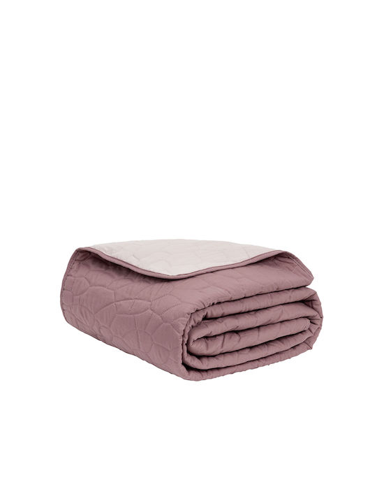 Nima Nala Wild Coverlet Queen Size Microfiber Dusty Pink / Apple Pink 220x240cm