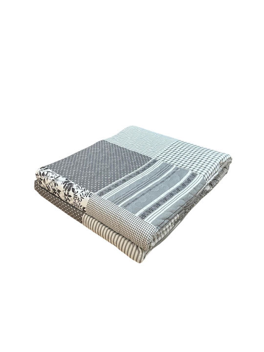 Linea Home 7801 Подредба Шалтета Едно Микрофибър Сиво 160x220см 2 Бройки