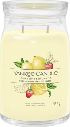 Yankee Candle Αρωματικό Κερί Iced Berry Lemonade Μωβ 567gr 1629983