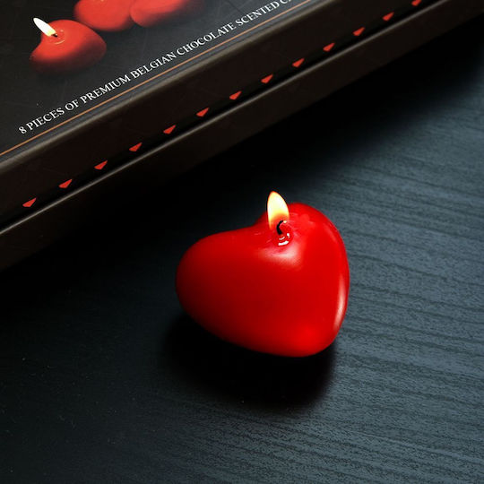 Mikamax Aromatic Red Candle 4x3cm 8 Pieces