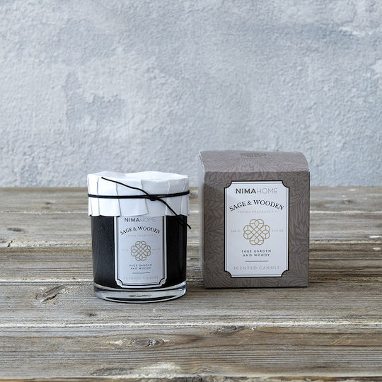 Nima Aromatic Candle in Jar with Sage & Wooden Scent 160g