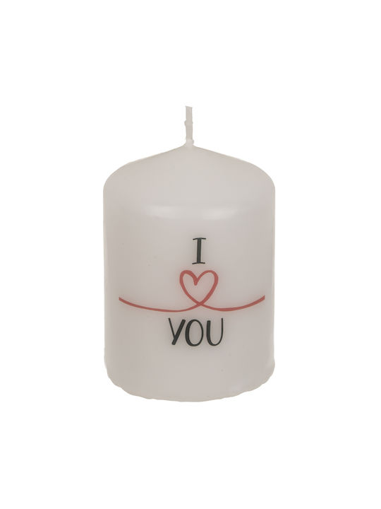 I Love Cosmetics Декоративна Свещ Бял 6x8бр 1бр