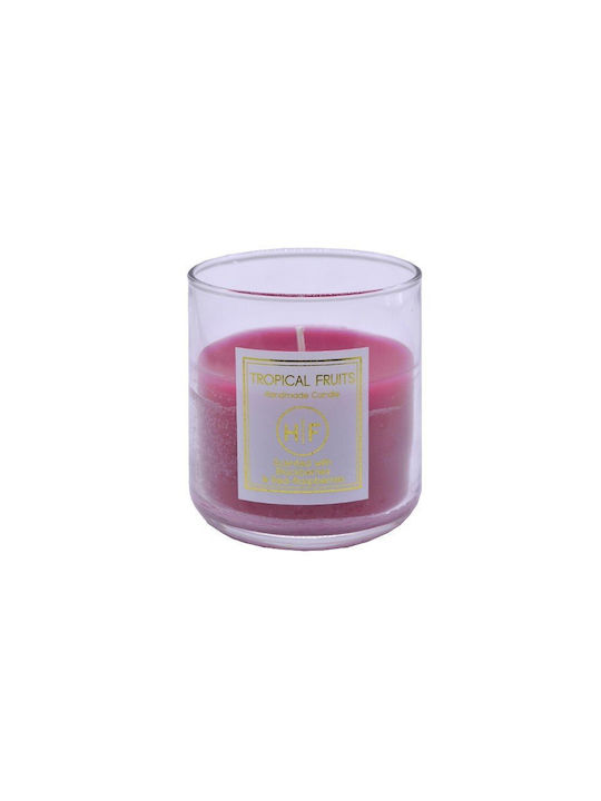 HF Aromatic Candle Tropical Fruits In Jar With Perfume Blackberries & Red-Rasberries 140gr
