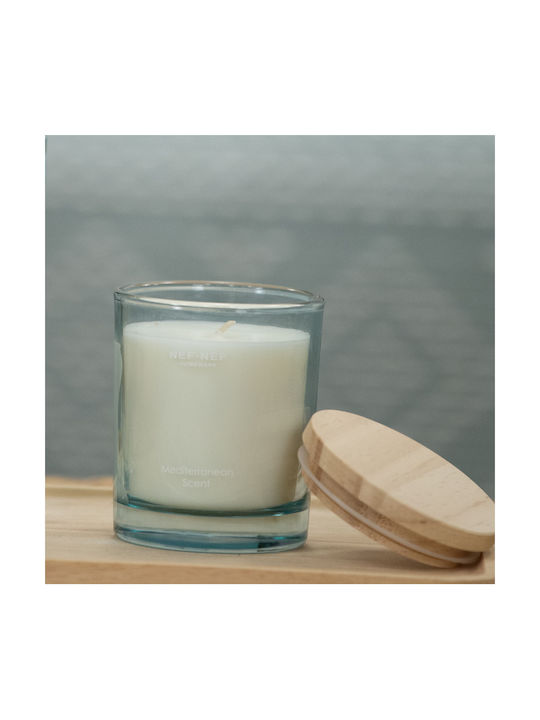 Nef-Nef Homeware Aromatic Candle Mediterranean in Green Jar 200g
