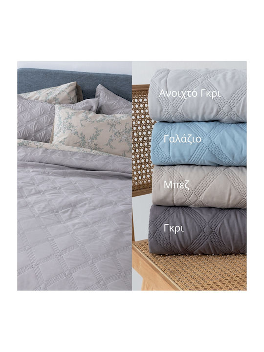Palamaiki Ifigeneia Σετ Κουβερλί Μονό Microfiber Beige 160x240cm