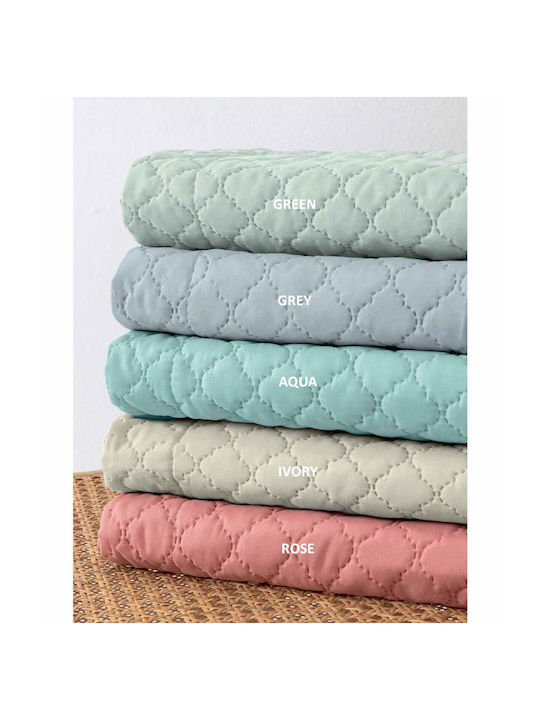 Palamaiki Jenn/2 Подредба Покривало Кингсайз Микрофибър Aqua 220x240см