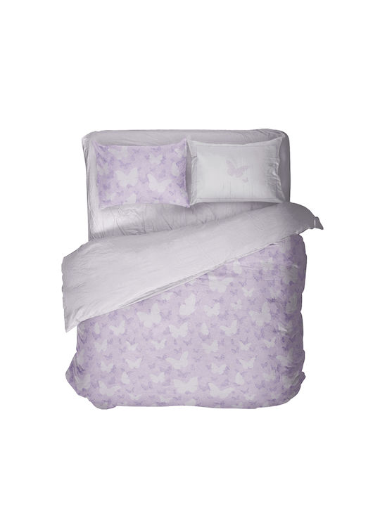 Nima Beta Покривало Кингсайз Микрофибър Pink, Lilac 220x240см