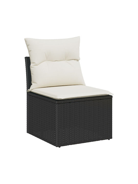Zweisitziges Sofa Außenbereich Rattan mit Kissen 55x55x37cm