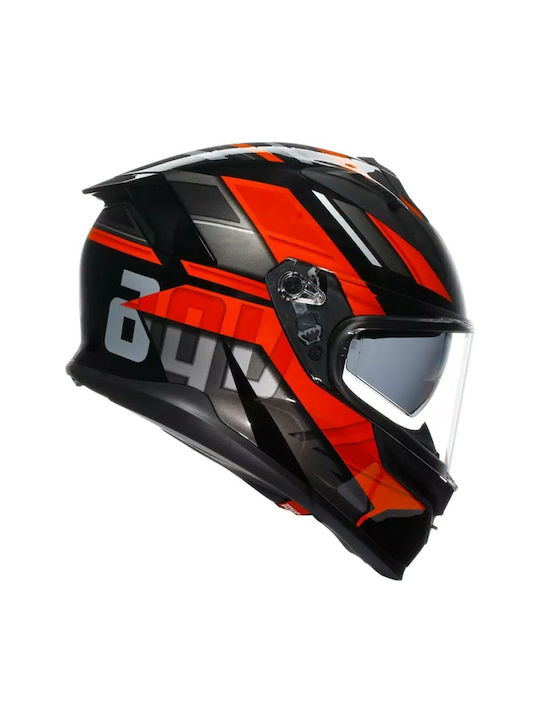 AGV K7 Volles Gesicht mit Sun Visor ECE 22.06 MPLK Taurax Black/Red AGV K7 Volles Gesicht mit Sun Visor ECE 22.06 MPLK Taurax Black/Red
