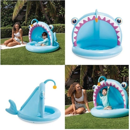 Piscină Rotundă Pentru Copii Gonflabilă 45lt Albastră 127x86cm