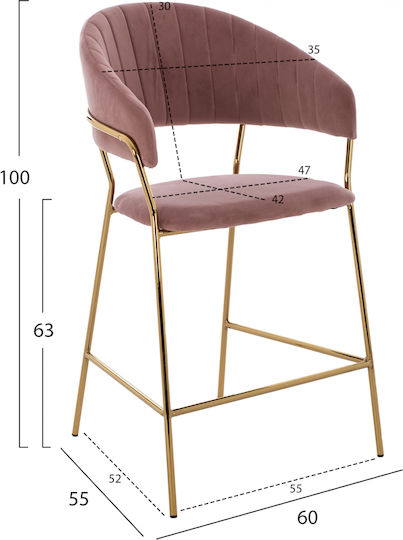 Σκαμπό Μπαρ Theodore 60x55x100εκ. Σκαμπό Μπαρ Theodore 60x55x100εκ.