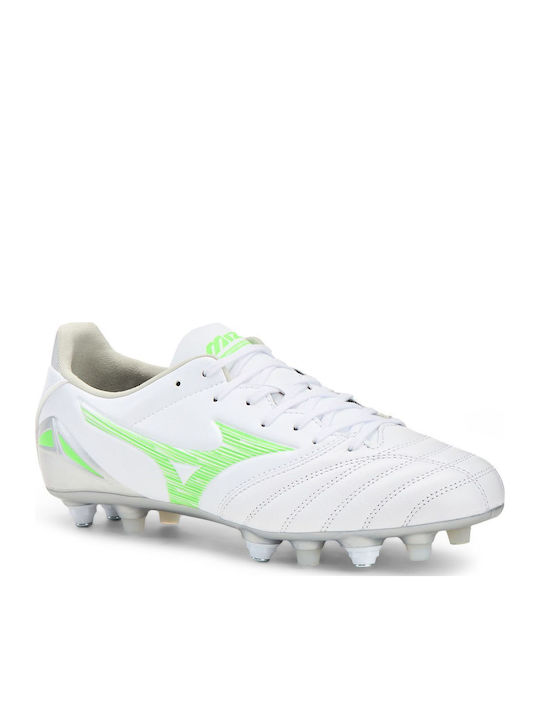 Mizuno Morelia Neo Iv Pro Mix Ποδοσφαιρικά Παπούτσια με Τάπες Λευκά