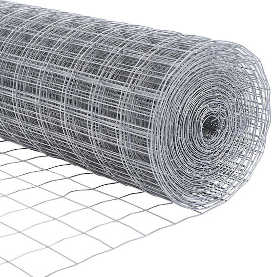 vidaXL Drahtgeflecht Stacheldraht Verzinkt Silber 1.5x10m