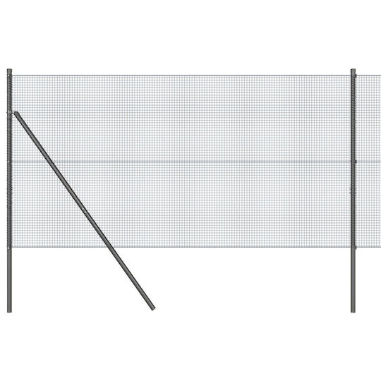 vidaXL Stâlpi de gard Material pentru Împrejmuire Grădină din Plastic - Plastic 1buc Gray
