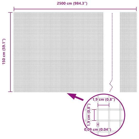 vidaXL Fence Poles Garden Fencing Material 1pcs Gray