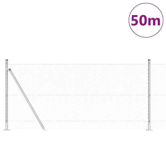 vidaXL Garden Fencing Material 13pcs Gray