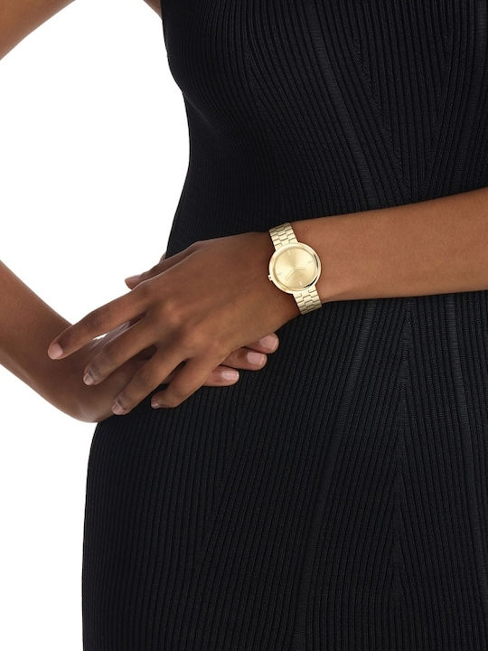 Calvin Klein Women's Watch with Gold Metal Bracelet