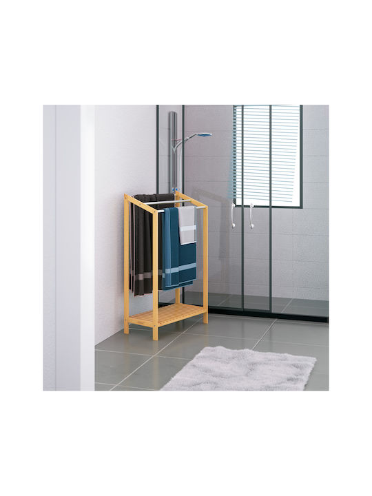 Casaria Ράγα Μπάνιου Μονή Επιτοίχια με Βίδες ​85x85cm Ασημί