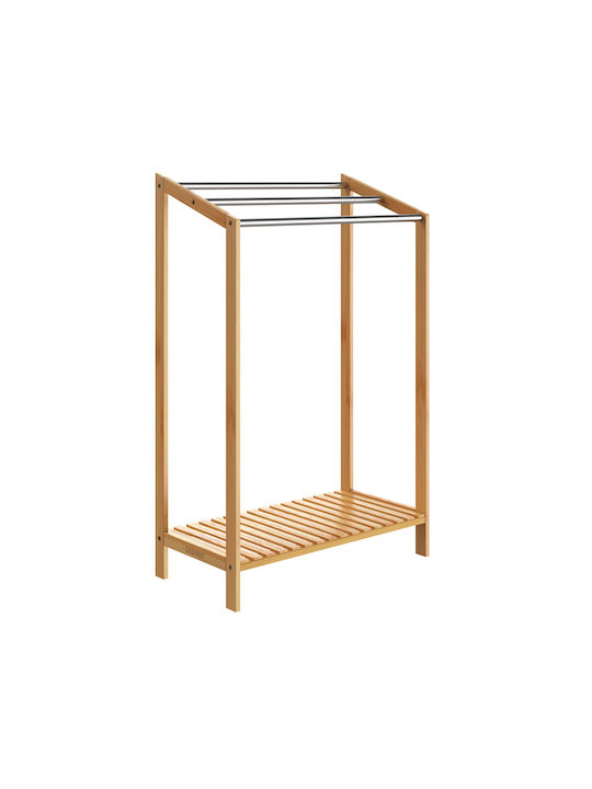 Casaria Ράγα Μπάνιου Μονή Επιτοίχια με Βίδες ​85x85cm Ασημί