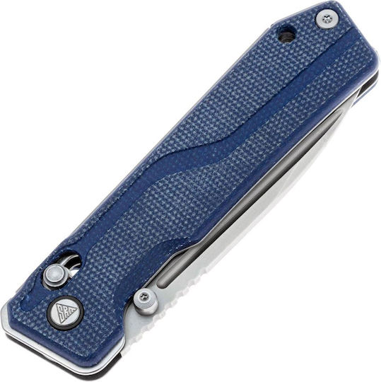 Folding Knife Srm 7228b-me2 Micarta Handle Laminated 140cr Steel