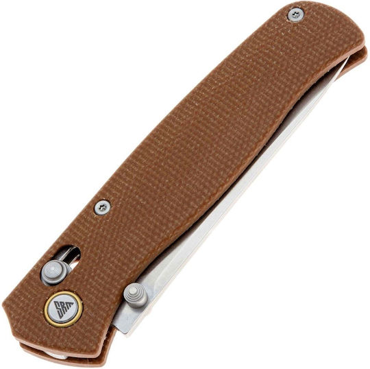 Cuțit pliabil Srm 255l-mn mâner Micarta oțel 10cr15mov