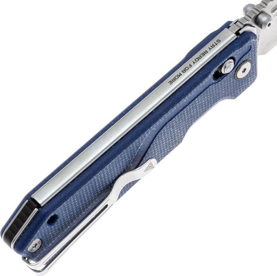 Folding Knife Srm 7228b-me2 Micarta Handle Laminated 140cr Steel