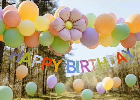 PartyDeco Girlande Für Party Buchstaben 19cm