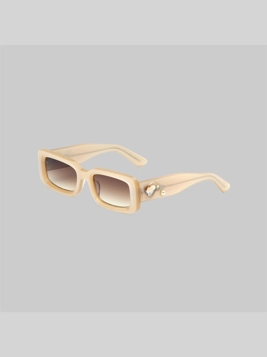 Akila Sunglasses Beige with Frame & Beige Lens Akila Sunglasses Beige with Frame & Beige Lens