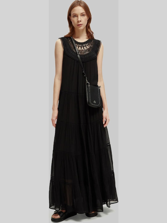 Maxi Dress Turtleneck Black
