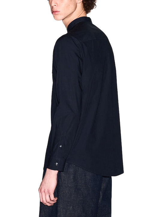 Armani Exchange Baumwolle Hemd Blue